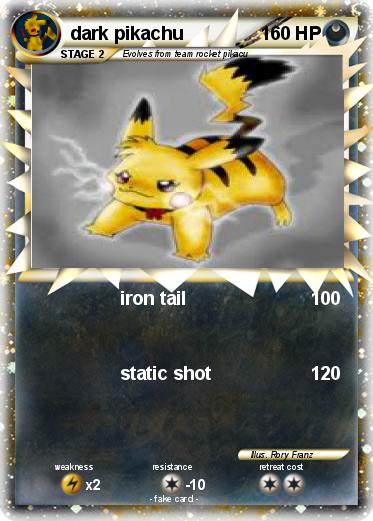 Pokemon dark pikachu