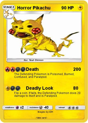 Pokemon Horror Pikachu