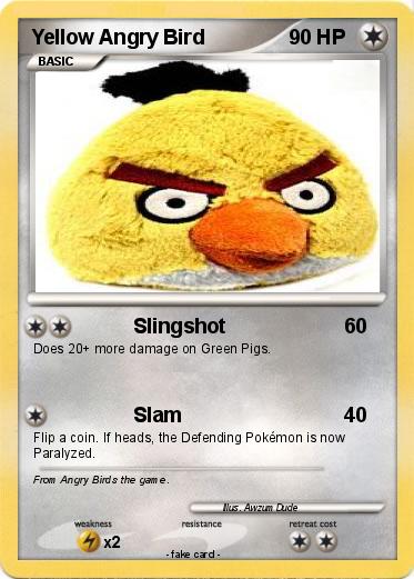 Pokemon Yellow Angry Bird