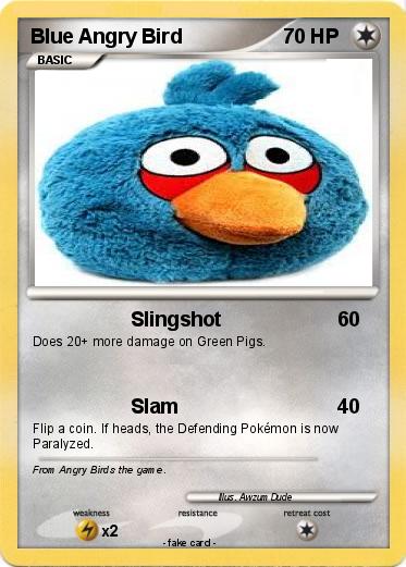 Pokemon Blue Angry Bird