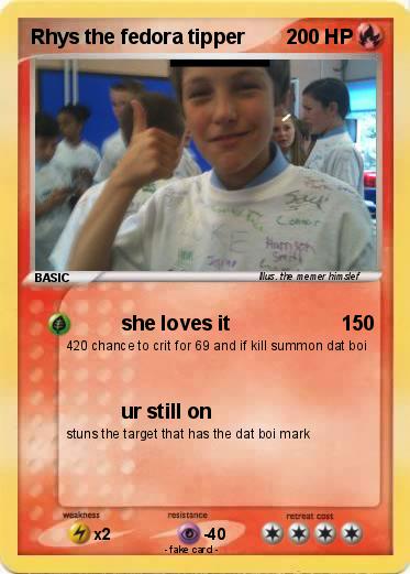 Pokemon Rhys the fedora tipper