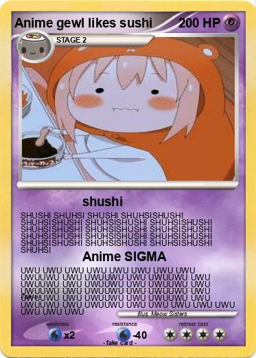 Pokemon Anime gewl likes sushi