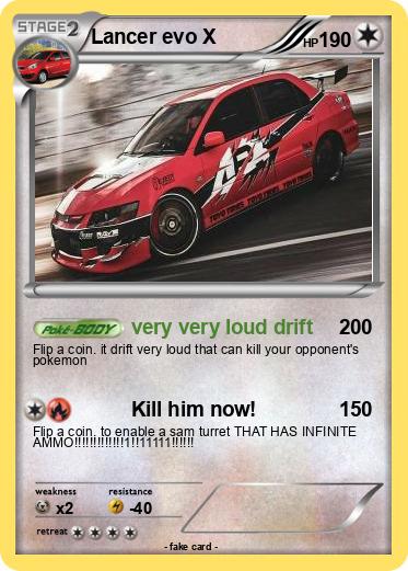 Pokemon Lancer evo X