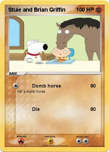 Pokemon Stuie and Brian Griffin