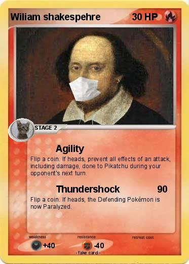 Pokemon Wiliam shakespehre