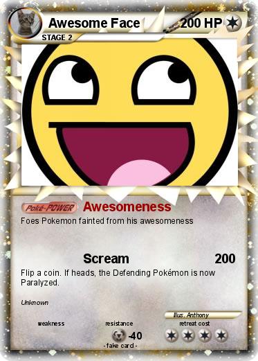Pokemon Awesome Face