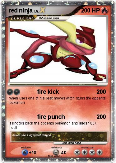 Pokemon red ninja