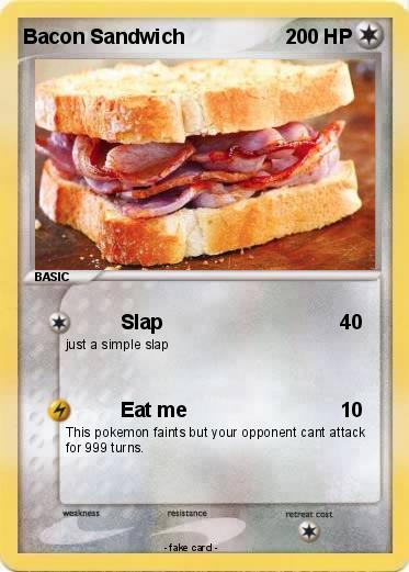 Pokemon Bacon Sandwich