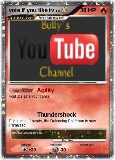 Pokemon vote if you like tv