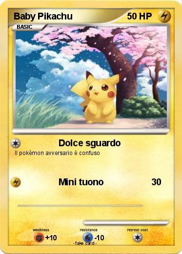 Pokemon Baby Pikachu