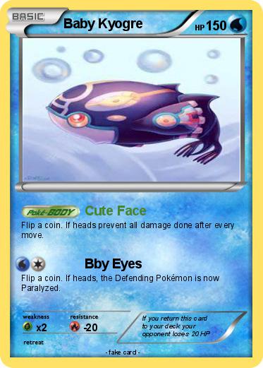 Pokemon Baby Kyogre