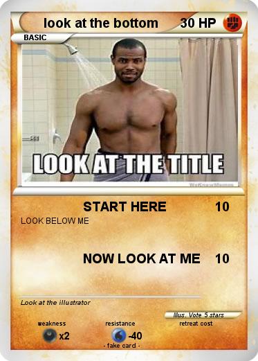 Pokemon look at the bottom