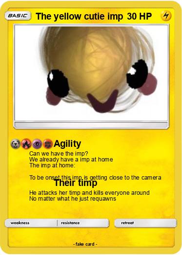 Pokemon The yellow cutie imp