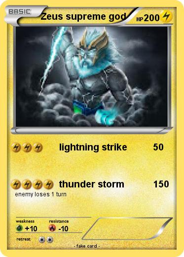 Pokemon Zeus supreme god