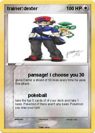 Pokemon trainer:dexter