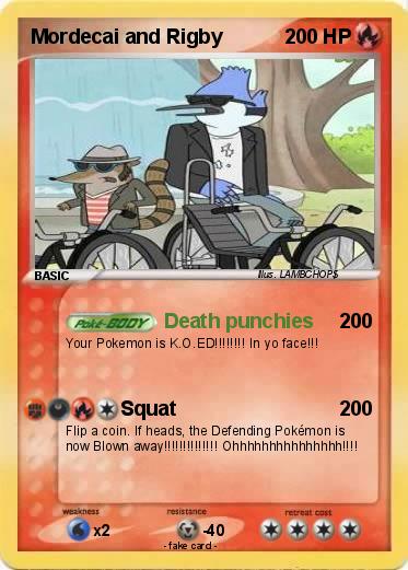 Pokemon Mordecai and Rigby