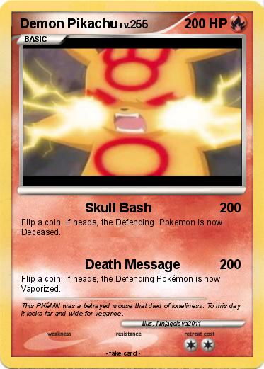 Pokemon Demon Pikachu