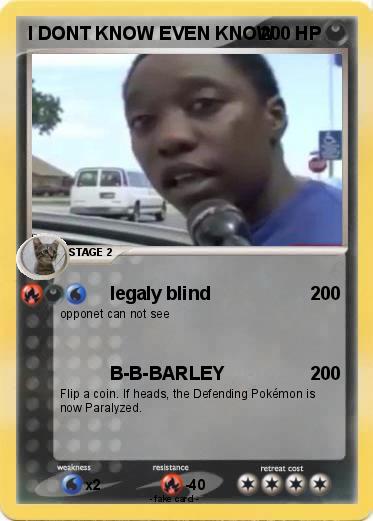 Pokemon I DONT KNOW EVEN KNOW
