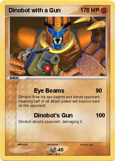 Pokemon Dinobot with a Gun