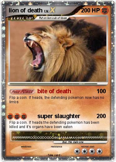Pokemon lion of death