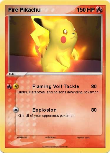 Pokemon Fire Pikachu