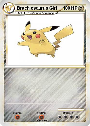 Pokemon Brachiosaurus Girl