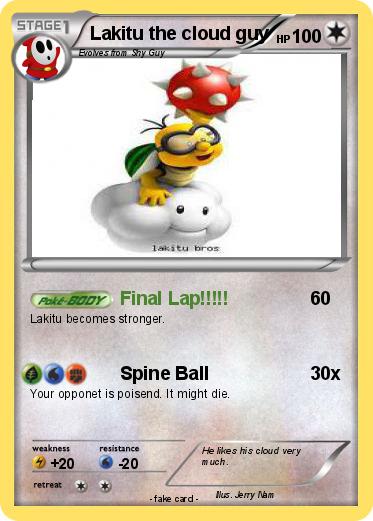 Pokemon Lakitu the cloud guy