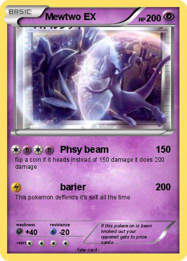 Pokemon Mewtwo EX