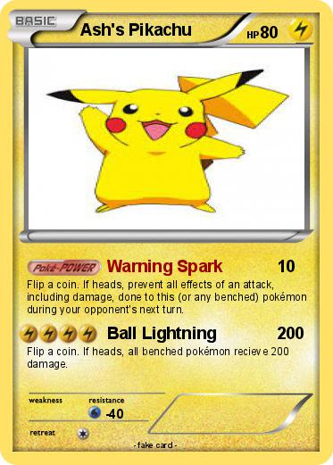 Pokemon Ash's Pikachu