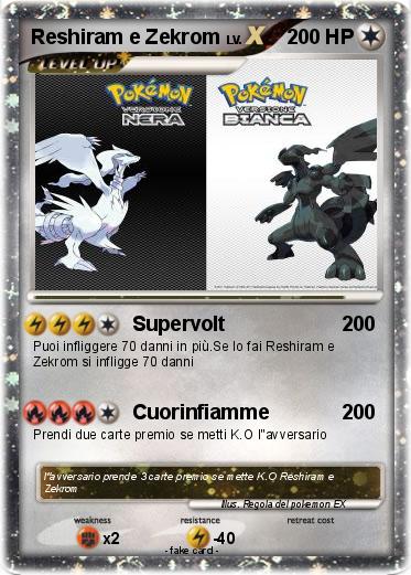Pokemon Reshiram e Zekrom