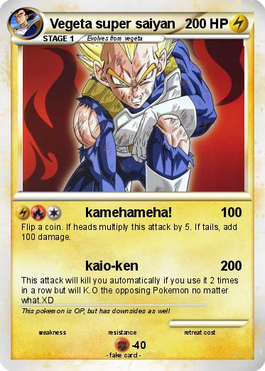 Pokemon Vegeta super saiyan