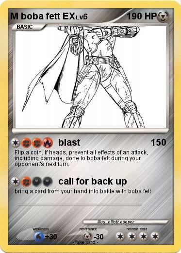 Pokemon M boba fett EX
