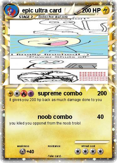 Pokemon epic ultra card
