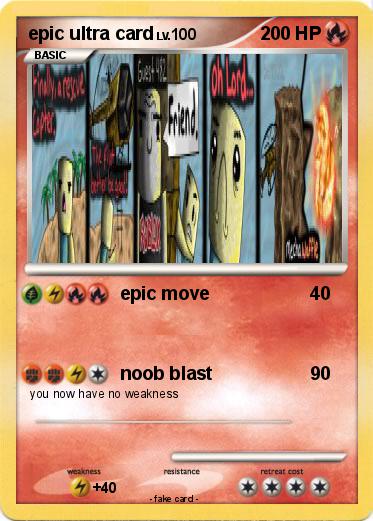 Pokemon epic ultra card