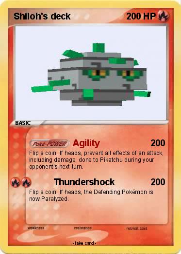 Pokemon Shiloh's deck