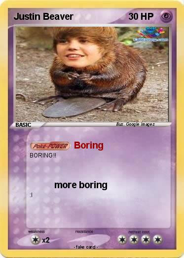 Pokemon Justin Beaver