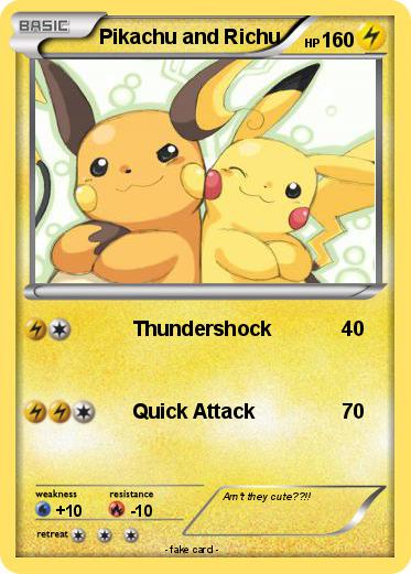 Pokemon Pikachu and Richu