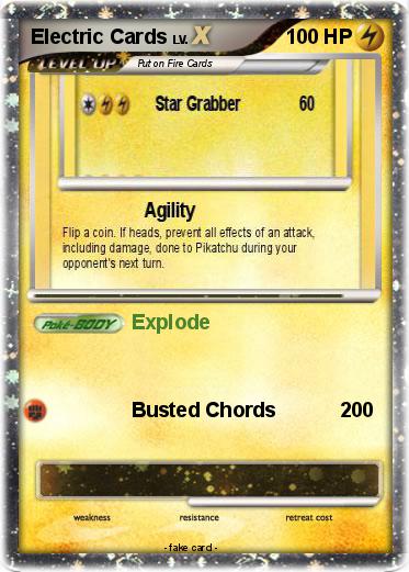 Pokemon Electric Cards