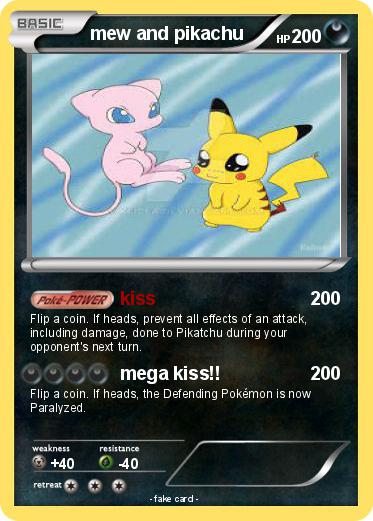 Pokemon mew and pikachu