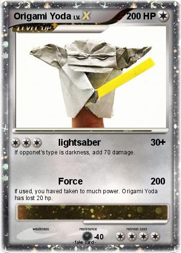 Pokemon Origami Yoda