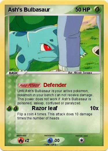 Pokemon Ash's Bulbasaur