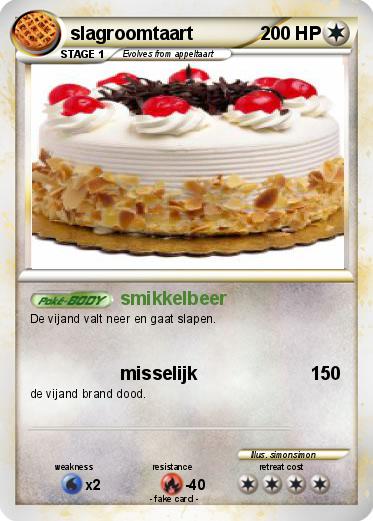 Pokemon slagroomtaart