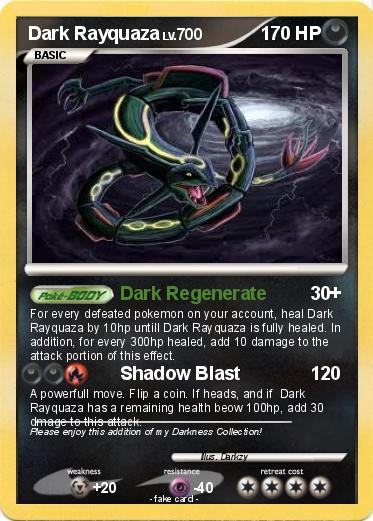 Pokemon Dark Rayquaza
