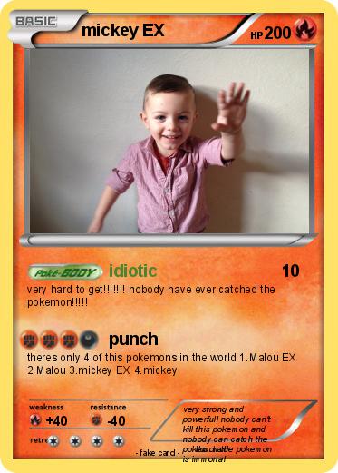 Pokemon mickey EX