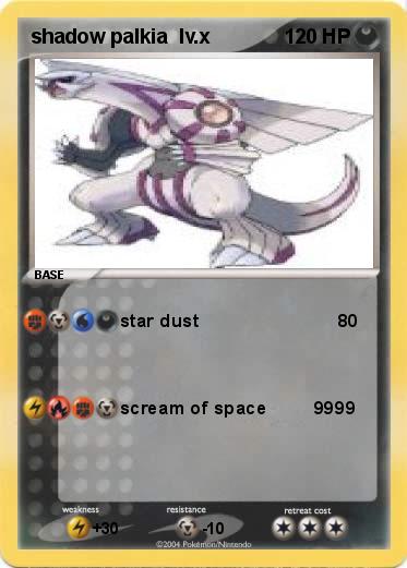 Pokemon shadow palkia  lv.x                  