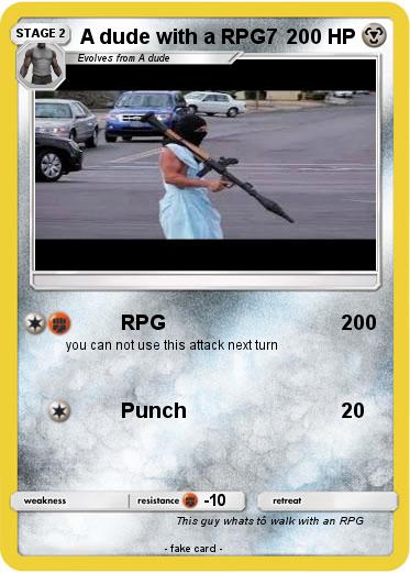 Pokemon A dude with a RPG7