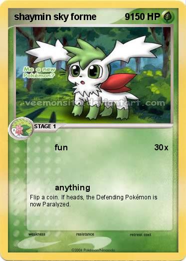 Pokemon shaymin sky forme           9