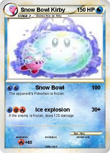 Pokemon Snow Bowl Kirby