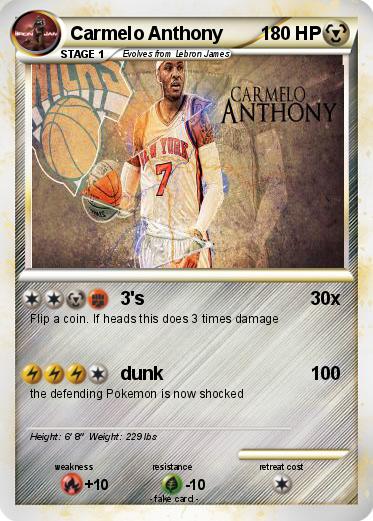 Pokemon Carmelo Anthony