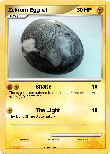 Pokemon Zekrom Egg
